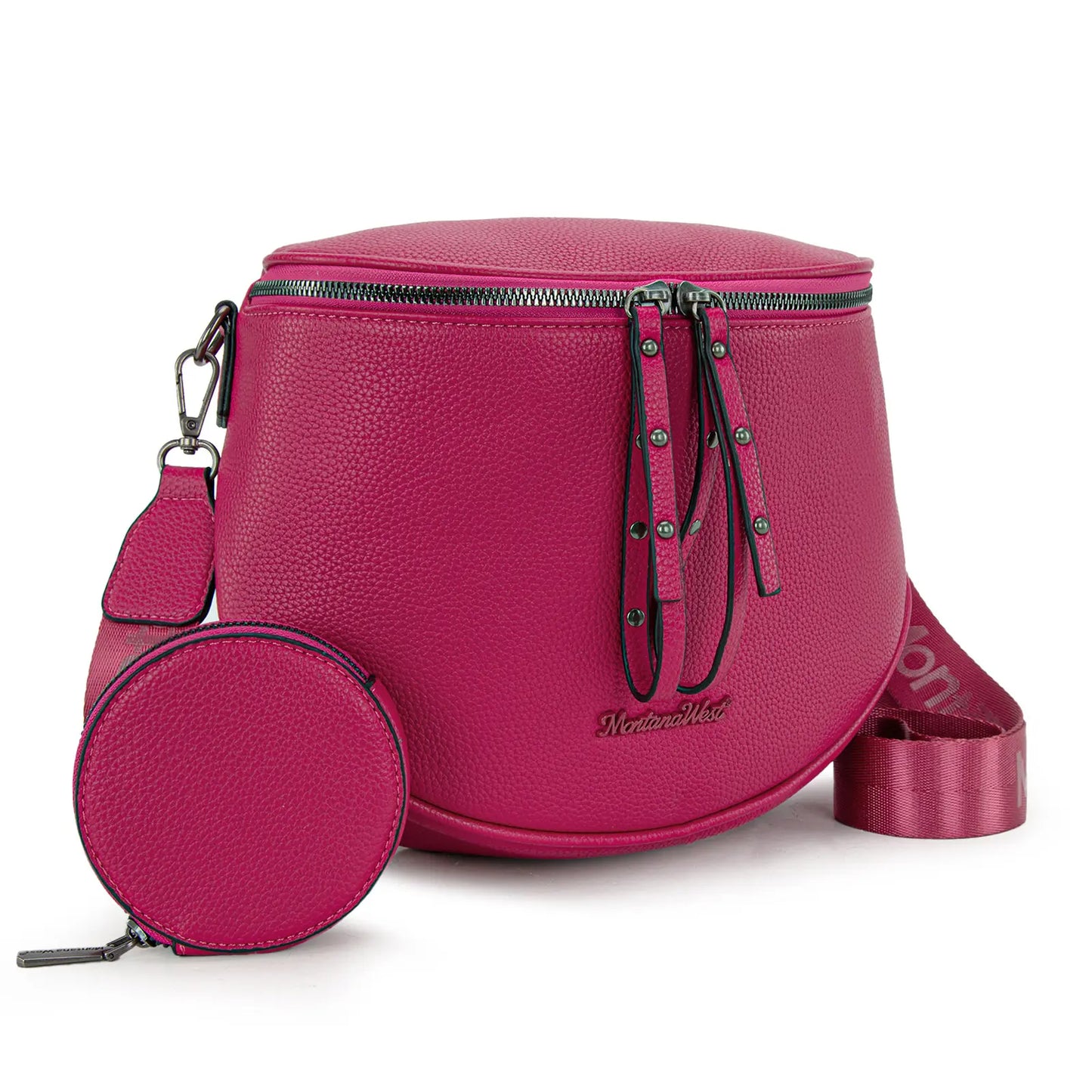 Montana West Large Fanny Pack Crossbody Sling Bags with Adjustable Strap and Coin Purse