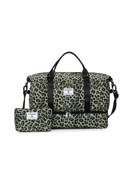 Large Capacity Multifunctional Travel Bag Set, Letter Pattern Zipper Travel Bag with Shoe Compartment, Casual Sports Fitness Bag for Women & Men, Weekender Travel Set, Travel Essentials, Daily Travel Bag, Traveling Bag