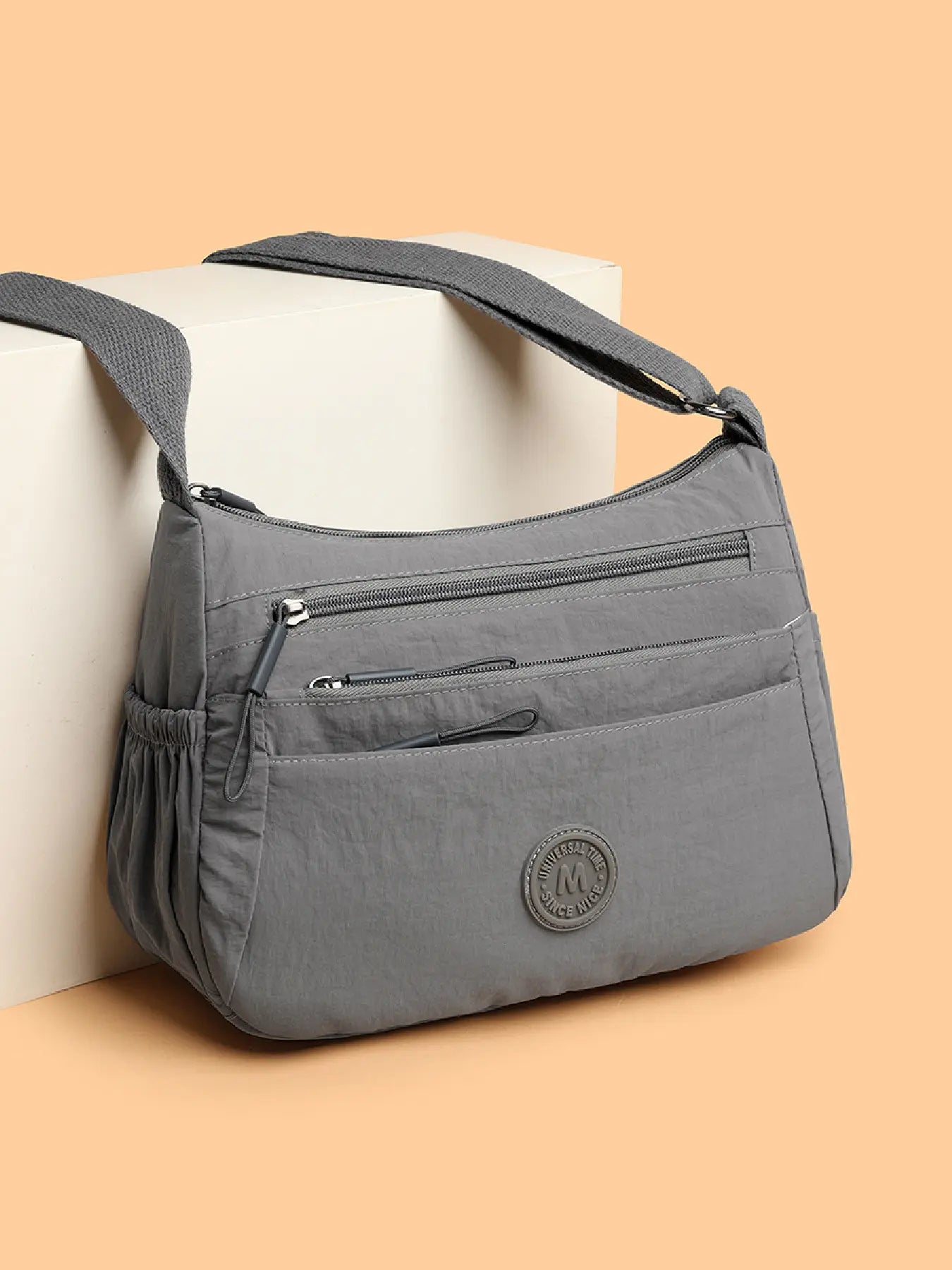 Women's Solid Color Fashionable Multi-pocket Zipper Crossbody Shoulder Bag for Daily Use, Casual Trendy Versatile High-quality Daily Commuting Bag, Crossbody Purse, Casual Trendy Purses