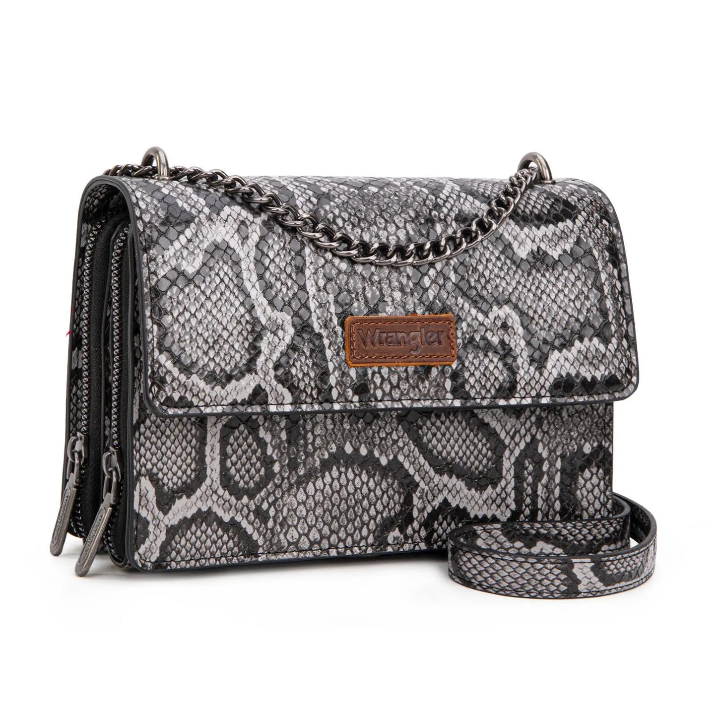 Wrangler Flap Crossbody Purse for Women Shoulder Bag Vintage Wallets with Chain